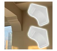 WEKONUMEX DIY Arch Doorway Kit, Paintable Plaster Arch Kit For Doorway And Corners, Pre-Curved, Multiple Sizes, Pack Of 2(30x30x26cm)