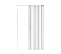 WEKONUMEX Folding Door Internal Doors, White pvc Accordion Folding Door With Latch Handle Multiple Sizes For Room Divider(100x200cm)