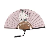 WEKONUMEX Folding Fan Hand Held Fan, Hand Held Folding Fan 18 Bones For Kung Fu Tai Chi Performance Dance Multicolor 42x23cm(A)