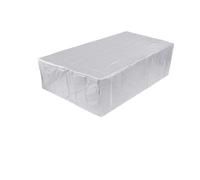 WEKONUMEX Furniture Cover for Chair Sofa, 210D Heavy duty Patio Furniture Cover Rectangular Garden Rain Snow Outdoor Cover(Silver,350x260x70cm)