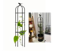 WEKONUMEX Garden Obelisk Trellis, Tower Obelisk Metal Plant Tower 21x120cm-35x180cm for Support Rose,Vines Color : Black,Size : 35x180cm13.8(Black,35x180cm(13.8x71in))