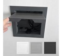 WEKONUMEX Inspection Hatch Revision Door, Aluminum Alloy Push-To-Open Attic Access Hatch, Multicolor, Multi-Size For Wall Ceiling(Noir,9.8x9.8in(25x25) cm)