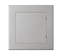 WEKONUMEX Inspection Hatch Revision Door, Plastic Access Panel White Grey Multiple Sizes For Drywall Wall Ceiling(Grijs,100x100mm)