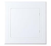 WEKONUMEX Inspection Hatch Revision Door, Plastic Access Panel White Grey Multiple Sizes For Drywall Wall Ceiling(Wit,100x100mm)