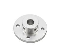 WEKONUMEX Rigid Flange Coupling Connector, DIY Omnidirectional Wheel Connecting Shaft 10/12/14/15/16MM Keyway(12mm keyway 57MM diameter)
