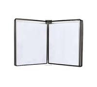 WEKONUMEX Wall Mounted Poster Flip Book Display, File A3 Display Wall Folder, A3 [16.53inch×11.69inch] 10 Pockets(Black)