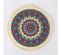 WEKOW 1PCS 20cm Diameter Round Mouse Pad Tea Coaster Coffee Placemat Carpet Mat Coffee Cup Mat Table Mat (4)
