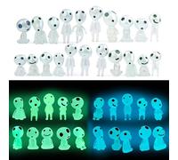 Wekuw Pack of 20 Forest Spirits Garden Decoration, Halloween Luminous Garden Decoration Figures Elves, Mini Resin Garden Decoration, Princess Garden Decoration Figures for Garden Potted Plant, for