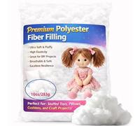 Welacer Pillow Stuffing 10oz/283g, Polyfill Stuffing for Stuffed Animals, Crafts, DIY Plush Toys, Back Cushions, Cloud Decoration, All-New Material Premium White Polyester Filling for Sewing, Crochet