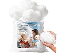 Welacer Pillow Stuffing 2.3KG, Polyfill Stuffing for Stuffed Animals, Crafts, DIY Plush Toys, Back Cushions, Cloud Decoration, All-New Material Premium White Polyester Filling for Sewing, Crochet