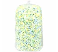 Welacer Shredded Memory Foam Filling 2.26KG for Bean Bag Filler, Pillow Stuffing Cushion Arts Crafts Refill, Without Added Gel Particles, Premium Soft and Great for Stuffing, Multi Color and Shape