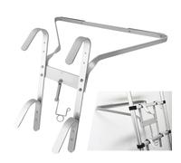 WELAIRICH I-Shaped Ladder Stand Off, Heavy Duty Aluminum Ladder Stay Wall Stabilizer 12" Ladder Standoff, Easy to Install and Disassemble, Ladder Brackets with Stabiliser Rubber Bumper for Walls/Trees
