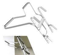 WELAIRICH Ladder Stand Off, Heavy Duty Aluminum V-Shaped Ladder Stay Wall Stabilizer Ladder Standoff, Easy to Install and Remove, Ladder Brackets with Stabiliser Rubber Bumper No-Slip for Walls/Trees