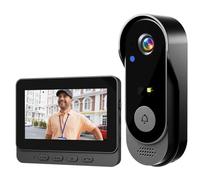 Welan X8 Wireless Video Doorbell Camera With 4.3” Monitor, 2.4G, IP66 Weatherproof, Two-Way Talk, Night Vision, 800mAh Rechargeable Battery, No WiFi/App Subscription