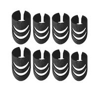 WELANGBN 8Pcs Alaska Guitar Picks(XL+L+L+M), Adjustable Finger Picks, Alaska Picks Plectrums Stringed Instrument Accessories Guitar Picks (Black)