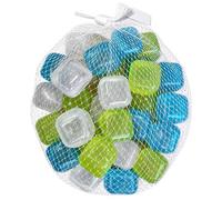 Welari 30 Reusable Ice Cubes for Chilling Drinks Cocktails - Cold Beverage Freezer Cubes Barware Ideal for BBQ Summer Party - Dishwasher Safe (1 Pack of 30)