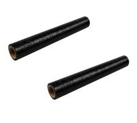 Welari Black Damask Banqueting Roll (8m x 1.2m) | Elegant Disposable Table Cover for Weddings, Parties & Events | Catering Buffet Large Paper Cloth (2 Pack)