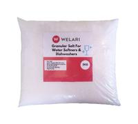 Welari Granular Salt for Water Softeners & Dishwashers 5kg Pack of 1 High Purity Sea Salt Easily Dissolved for Household Commercial Appliance Machines | (1pack) (5kg)