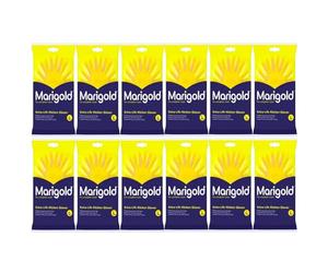 Welari Marigold 12 x 1pair Extra Life Kitchen Rubber Gloves Thank You Card Size L Large Cotton Lined Strong Triple Layered Multipurpose Cleaning (12pair) (12pack)