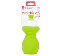 Welari MunchkinBaby Spill Bite Proof Green 296ml Click Lock Trainer Sippy Cup Pack of 1 Toddler 9+ Month Drink Water Bottle Compatible with Munchkin Cleaning Brush Thank You Card | (1pack) (1cup)