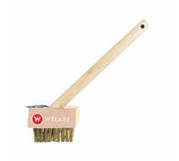 Welari Patio Weed Brush 30Cm With Wire Bristles & Blade Scraper Heavy-Duty Block Paving & Driveway Weed Remover Tool X 1
