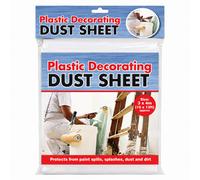 Welari Plastic Decorating Dust Sheet, 3 X 4M (10 X 13 Ft) - Protective Cover For Painting, Diy And Renovation (1 Pack)