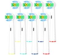 Welari Replacement Toothbrush Heads - 4pk x 2, Compatible with Most Oral-B Electric Toothbrushes - Vitality, Professional, White & Shine Series and Plaque Removal | (8 Pieces)