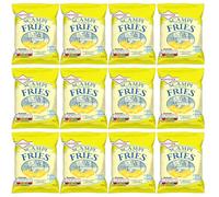 Welari Smiths Scampi & Lemon Fries Crisps Savoury Pub Snack 27g Bag Pack of 12 Multipack Cereal Cray Prawn Flavour Chips with Welari Thank You Card (12pack)