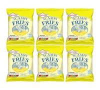 Welari Smiths Scampi & Lemon Fries Crisps Savoury Pub Snack 27g Bag Pack of 6 Multipack Cereal Cray Prawn Flavour Chips with Welari Thank You Card (6pack)