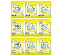 Welari Smiths Scampi & Lemon Fries Crisps Savoury Pub Snack 27g Bag Pack of 9 Multipack Cereal Cray Prawn Flavour Chips with Welari Thank You Card (9pack)