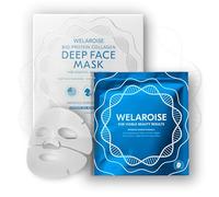 Welaroise Bio Protein Collagen Hydrogel Deep Face Mask +35% More Collagen, Intense Hydration & Moisturization, Firming, Anti-Aging, Skin Renewal, Korean Skincare (Pack of 5)