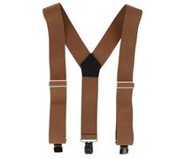 Welch Men's 2 Inch Elastic Y-Back Clip End Braces, Tan
