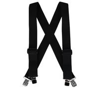 Welch Men's Big & Tall 2 Inch Super Tuff Stuff X-Back Clip On Work Brace, Black