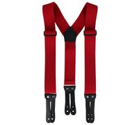 Welch Men's Big & Tall 2 Inch Super Tuff Stuff Y-Back Button On Work Brace, Red