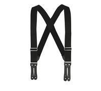 Welch Men's Big & Tall Elastic Button End Work Braces, Black