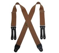 Welch Men's Elastic Button End Work Braces, Tan