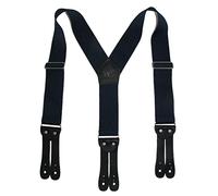 Welch Men's Elastic Button-End Y-Back 2 Inch Work Braces, Navy, One Size