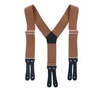 Welch Men's Elastic Button-End Y-Back 2 Inch Work Braces, Tan