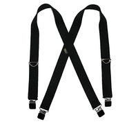 Welch Men's Elastic Clip End Double Face Braces, Black