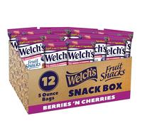 Welch's Fruit Snacks, Berries 'N Cherries, 5-Ounce Bags (Pack of 12)