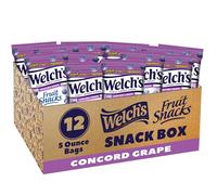Welch's Fruit Snacks, Concord Grape, Perfect for School Meals, Divide Bags, 5oz (Pack of 12)