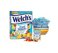 Welch's Fruit Snacks, Mixed Fruit, Fat Free Snacks, (80-0.9oz. Pouches Per Box)