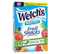 Welch's Fruit Snacks, Mixed Fruit, Gluten Free, Bulk Pack, Individual Single Serve Bags, 0.8 oz (Pack of 40)