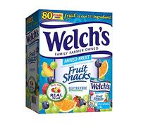 Welch's Fruit Snacks Mixed Real Fruit Pouches - Pack of 25g x 80 Pouches (2Kg)