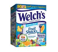 Welch's Fruit Snacks Mixed Real Fruit Pouches - Pack of 25g x 80 Pouches (2Kg)