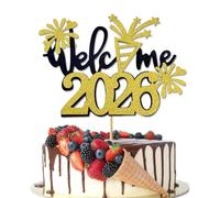 Welcome 2026 Cake Toppers Happy New Year Cake Toppers Happy New Year Decorations Cheers to 2026 Hello 2026 Cake Topper for 2026 New Year's Eve Party Winter Holiday Decorations