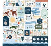 Welcome Baby Boy Cardstock Stickers 12"X12"-Elements