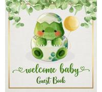 Welcome Baby Guest Book: Dinosaur Baby Shower Guestbook - Advice, Message For Parents, Sign In, Keepsake, Photos And Gift Log Tracker Pages Blank Notebook Journal | Sketching, Drawing and Doodling