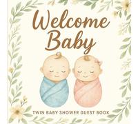 Welcome Baby Twins Guest Book: Memory Journal with Wishes, Prediction Pages, and Gift Record