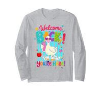 Welcome Back I'm Glad You're Here Back to School Teacher Long Sleeve T-Shirt